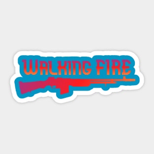 BAR Walking Fire Sticker